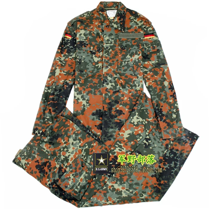 Jav armijos karinę uniformą vyrams mokymo vienodas vokietijos džiunglių armijos uniformos striukė ir kelnės XS-XXL
