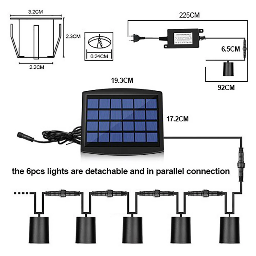 Naujas Saulės Denio Apšvietimas IP67 atsparus Vandeniui Požeminės Lempos Deniai LED Žibintai pagrindą Kelias Žingsnis Laiptų Vejai, Sodo Kieme