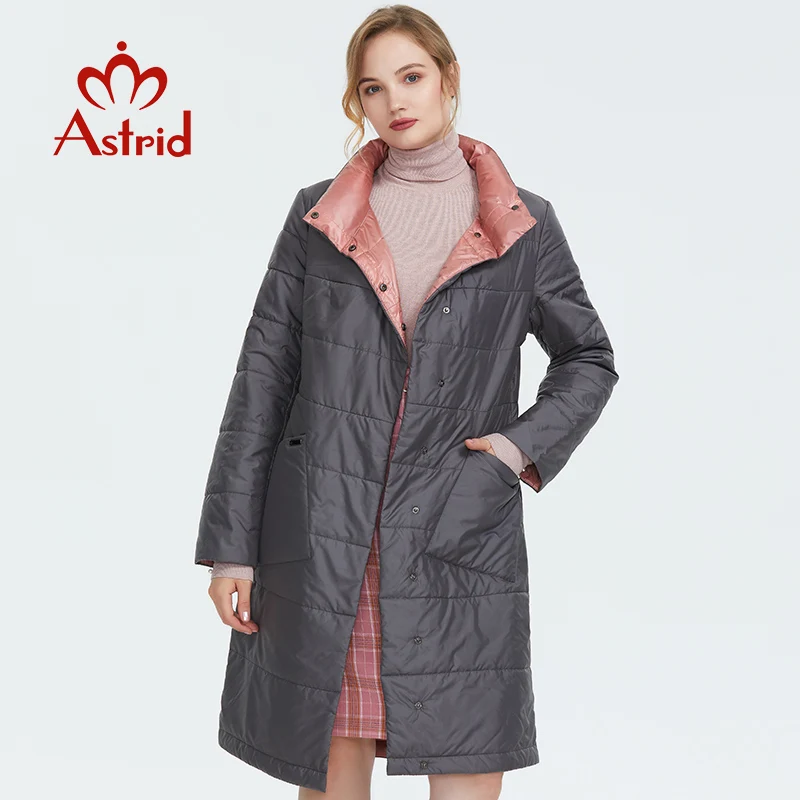 Astrid 2019 m. Rudenį naujų atvykimo tranšėjos paltai moterims viršutiniai drabužiai aukštos kokybės pavasaris-ruduo ilgas ir mados stiliaus paltai moterims AM-1960 m.