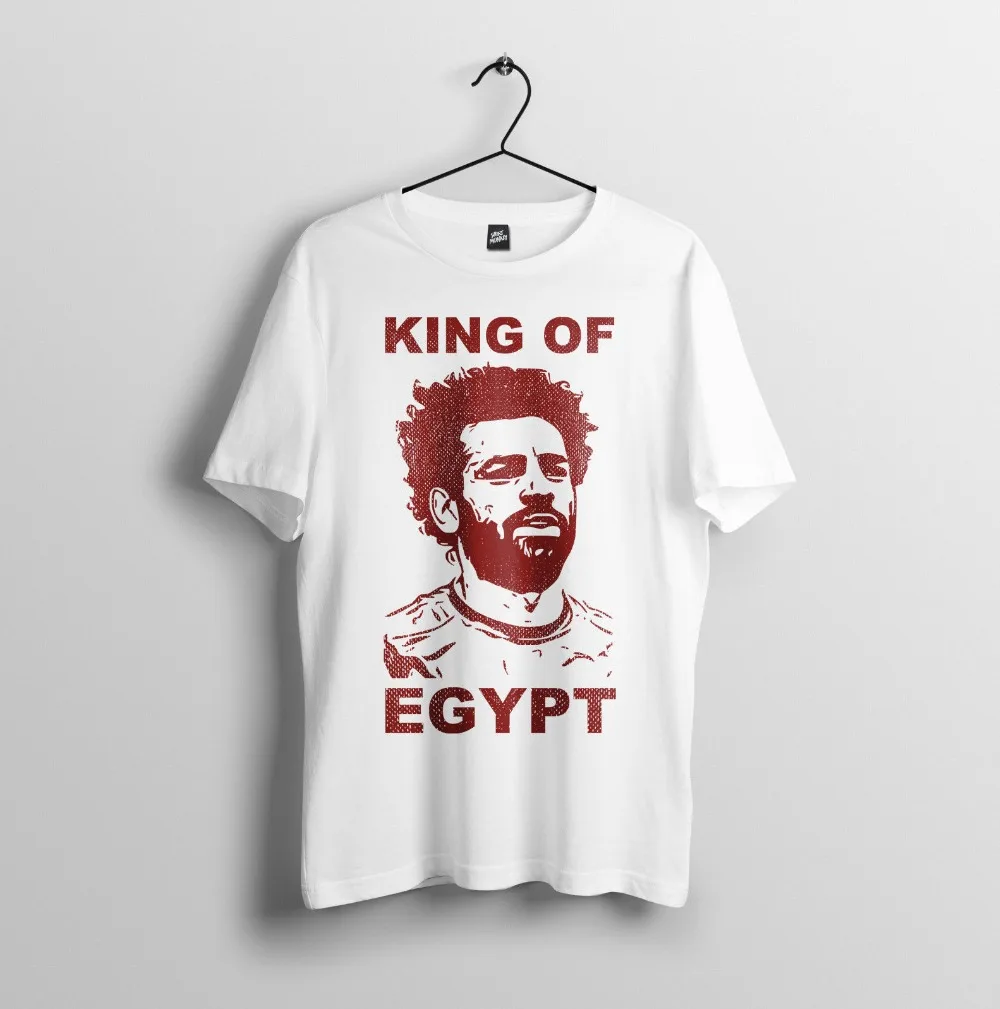Mo Salah Egipto Karalius, Įkvėptas Dizainas Mens Unisex Marškinėliai T Shirt prekės 2020 Naujas Tee Vyras Vyrų Drabužiai Animacinių filmų T Shirts