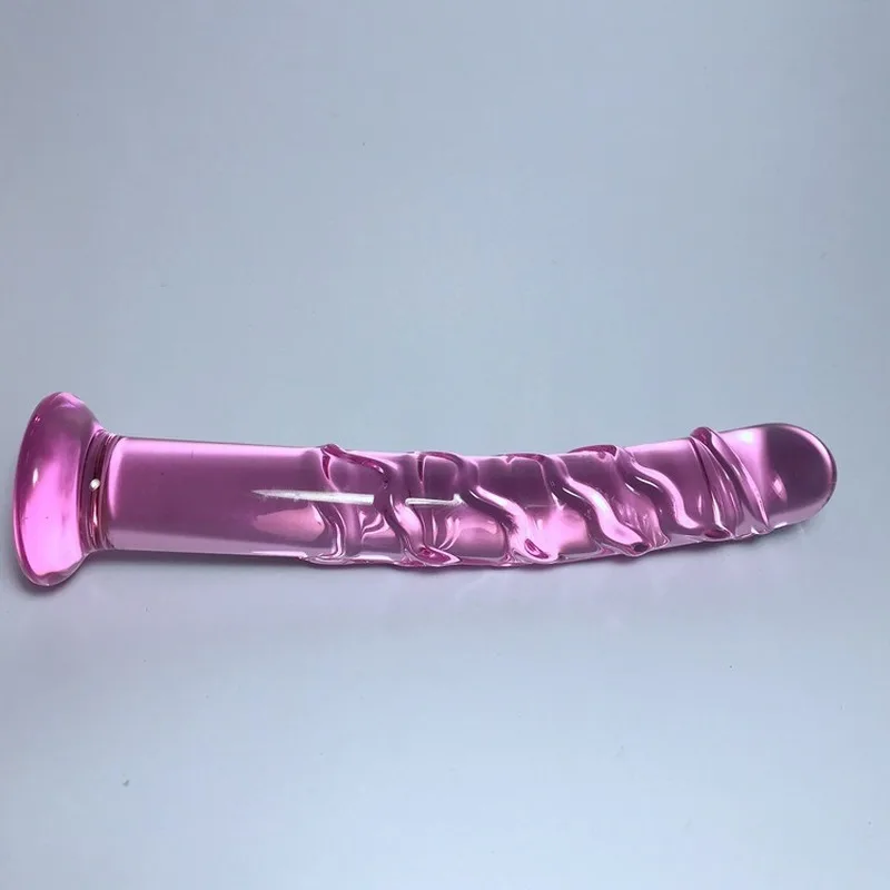 Crystal Violetinė Pyrex Stiklo Dildo Makšties Massager Dirbtinis Glans Penis Spiralės G Spot Simuliatorius Suaugusiųjų Sekso Žaislai Moteris FZ13D