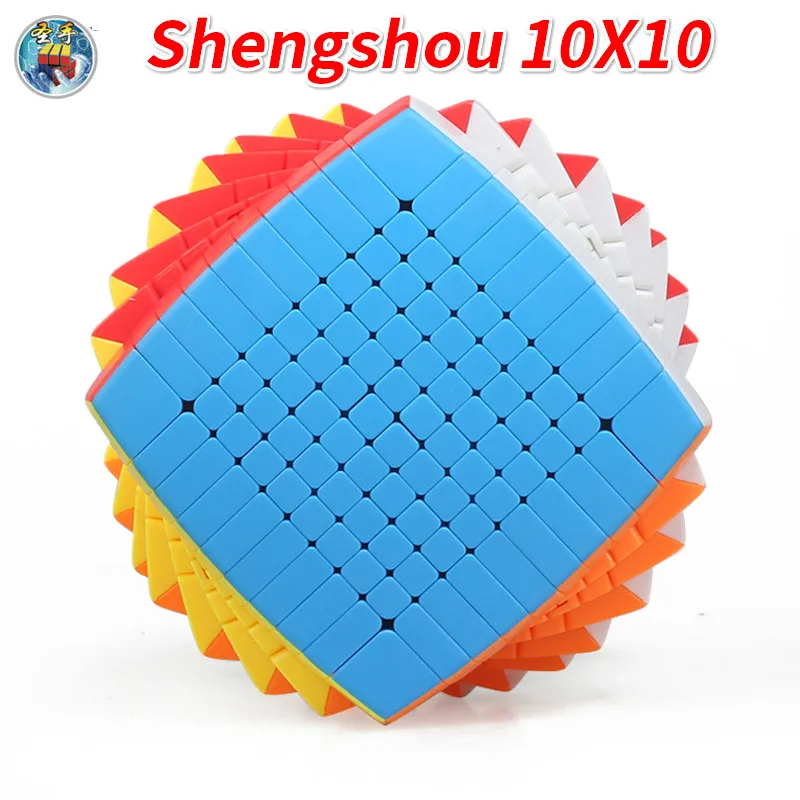 Shengshou Pillowed 10x10x10 Greitis Kubo Stickerless 85mm Magijos Kubo Galvosūkį Sengso 10'x10 10Layer Aukšto Lygio Žaislai Vaikams