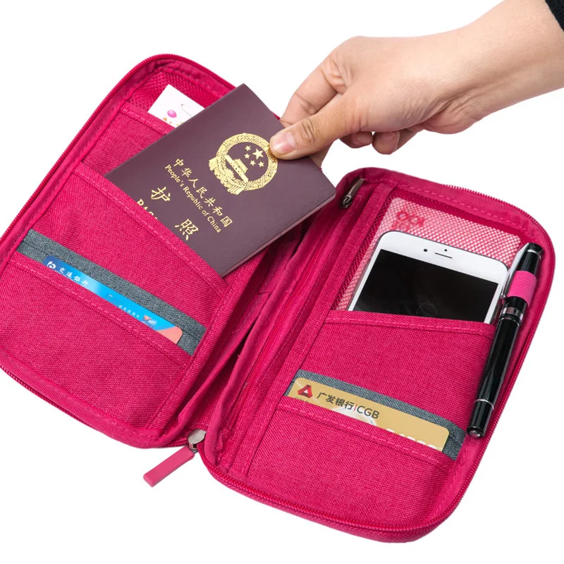 Luluhut paso saugojimo krepšys kelionės funkcionalus nešiojamas krepšys paso turėtojas dokumento organizatorius kredito kortelės, ID kortelės, grynųjų pinigų turėtojas
