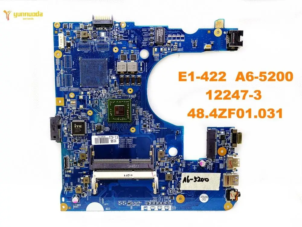 Originalus ACER E1-422 nešiojamas plokštė E1-422 A6-5200 12247-3 48.4ZF01.031 išbandyti gera nemokamas pristatymas