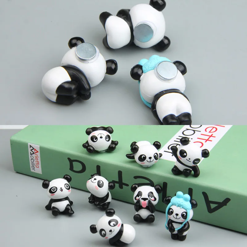 8PCS Mielas Panda Šaldytuvas Magnetai Lipdukas Žaislas Šaldytuvas Apdailos Savininko Namų Dekoro Vaikų Gimtadienio Dovanos