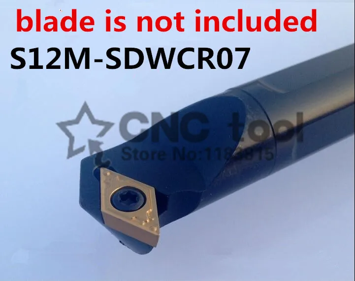 S12M-SDWCR07/ S12M-SDWCL07 tekinimo įrankio laikiklis 10mm vidaus Tekinimo įrankiai, Sriegimo Užrakinta CNC Tekinimo staklių Įrankių Laikiklis, Skirtas DCMT070204 Ins