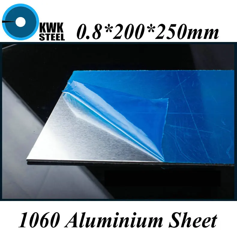 0.8*200*250mm Aliuminio 1060 Lapas Gryno Aliuminio Plokštės 