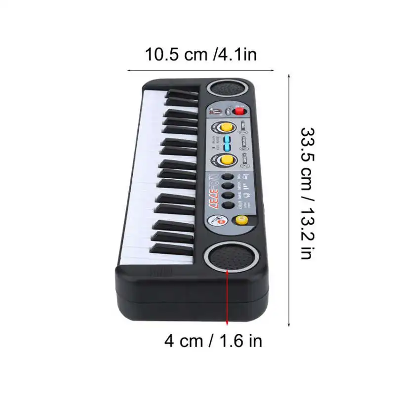 37 Klavišus Vaikas Organų Elektrinis Pianinas Skaitmeninis Muzikos Elektroninių Klavišinių Muzikos Instrumentų Su Mini Mikrofonas Vaikams Gyvenimą