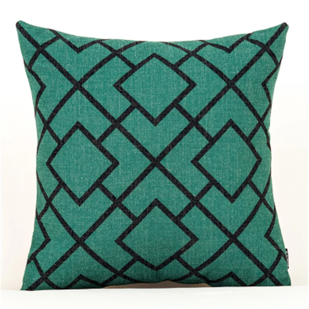Šiaurės stiliaus dekoratyvinės mesti pagalvės užvalkalą žalias lapas Tropinių augalų juosmens pagalvę automobilių pagalvėlė office sofos pagalvę lovos atlošo