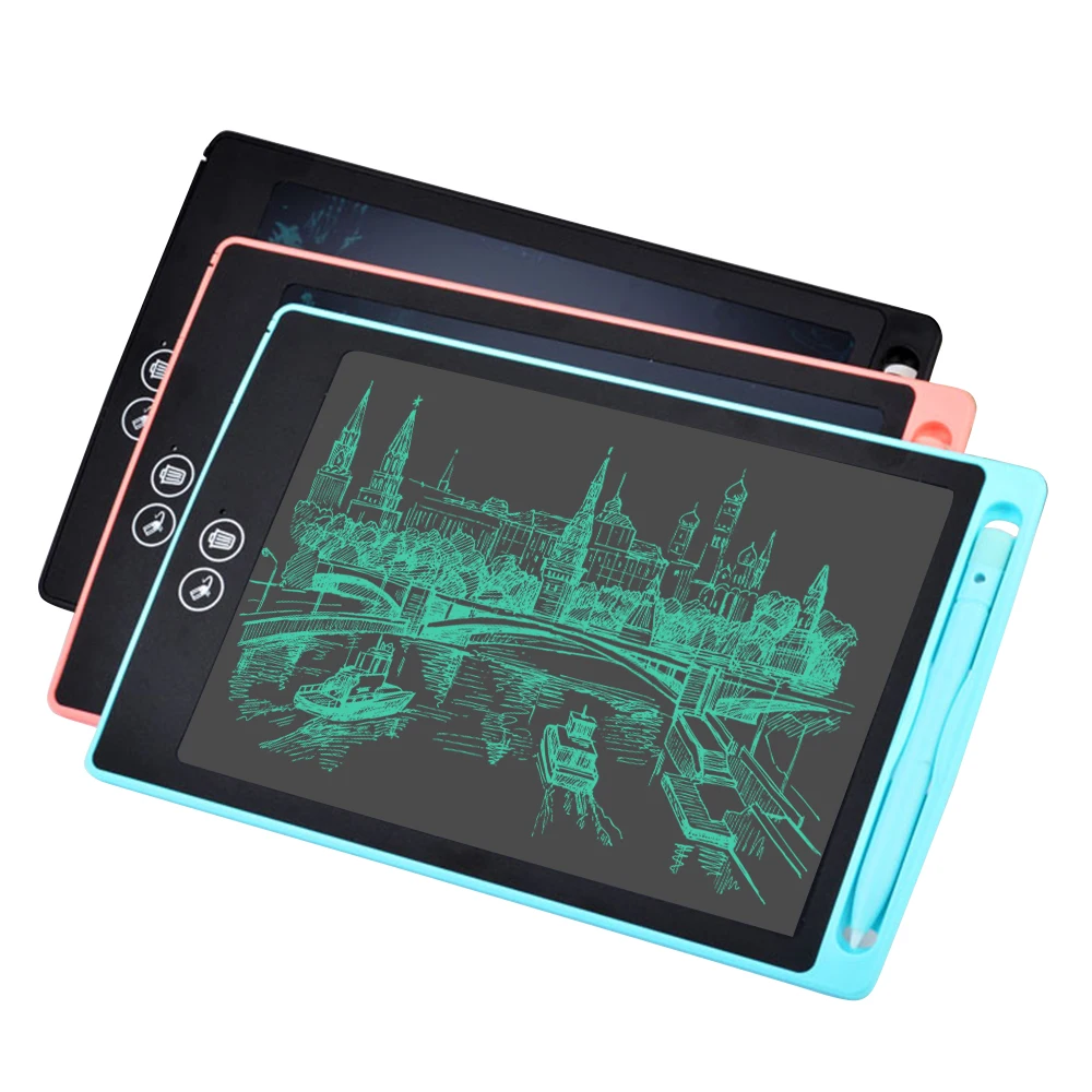 Karšto pardavimo LCD Raštu Tabletė Dalies Trynimas Piešimo Lenta Elektroninių Storio Pen Paryškinimas Pagalvėlės Skaitmeninis Spalvinga Tablečių