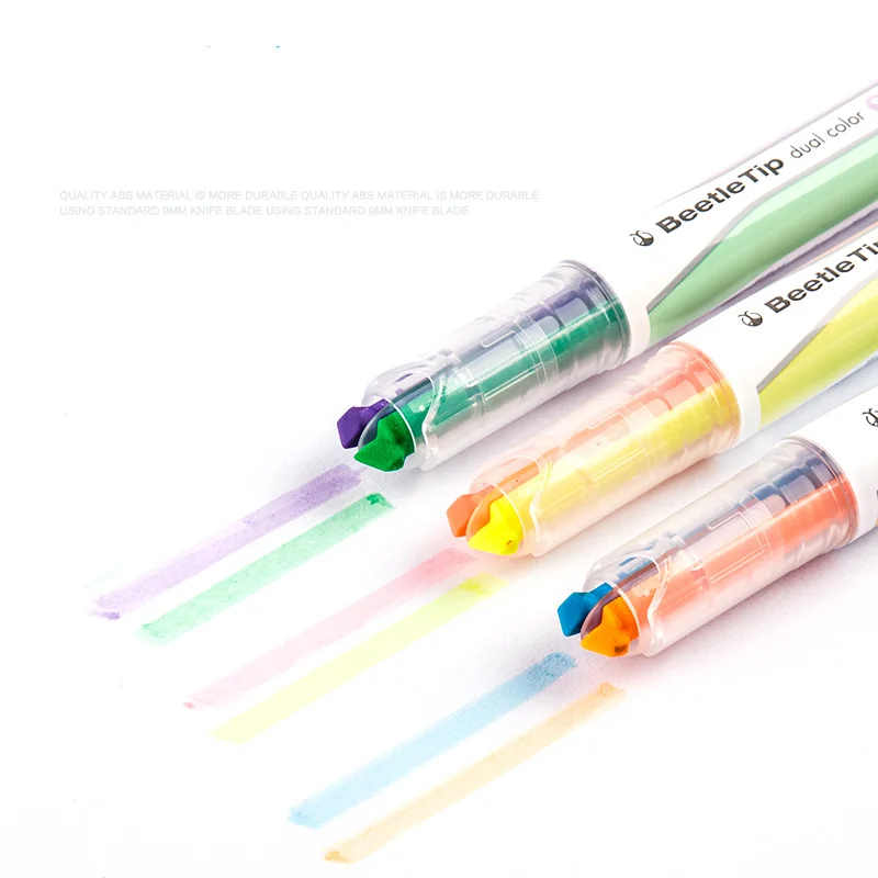 Japonija KOKUYO Vabalas Patarimas Dual Spalva Pen spalvų žymėjimo įrankis Pen Pažymėtas PM-L303