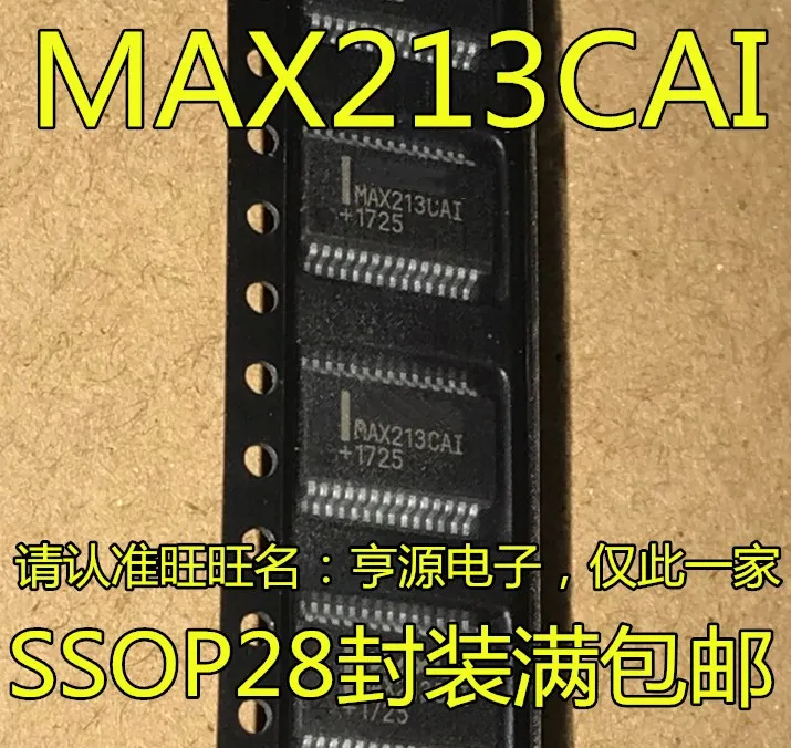 10 VNT pleistras MAX213ECAI MAX213CAI MAX213 transiveris chip SSOP - 28