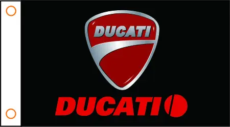 Custom vėliavos Motociklo reklama DUCATI Motociklo vėliavos 3x5ft Poliesteris 08