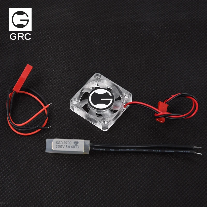 GRC permatomas aušinimo ventiliatorius, karšto jutiklis gera perteklius elektrinis ventiliatorius pilis hobbywing varikliu 3cm*3cm