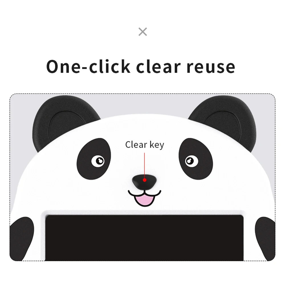 Panda 9 colių LCD cartoon vaikų piešimo lenta rašysenos valdybos piešimo lenta nešiojamas mini lentos, skaitmeninės lentos valdybos