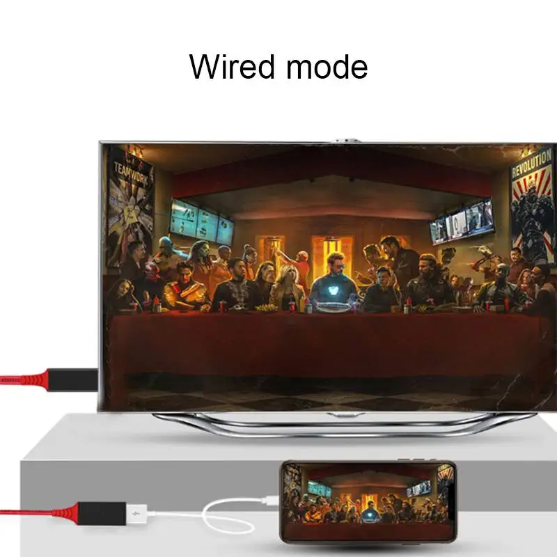 USB Moterų Belaidžio WiFi 2in1 HDTV, HD Kabelis, Ekranas Dongle Vaizdo Adapteris, skirtas 