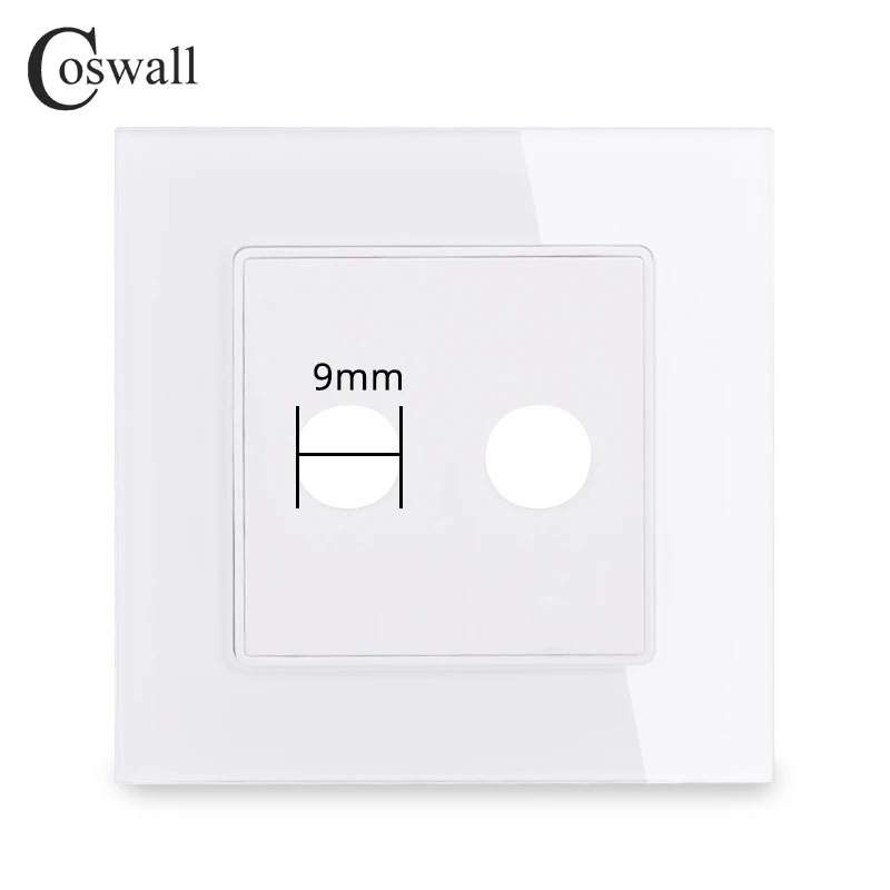 Coswall 3mm Storio Sienos, Stiklo Tuščią Skydelis uždengimo Dangtis Su 1 arba 2 Išleidimo Anga 9 mm Skersmens Surinkti Išeinantį Laidą 