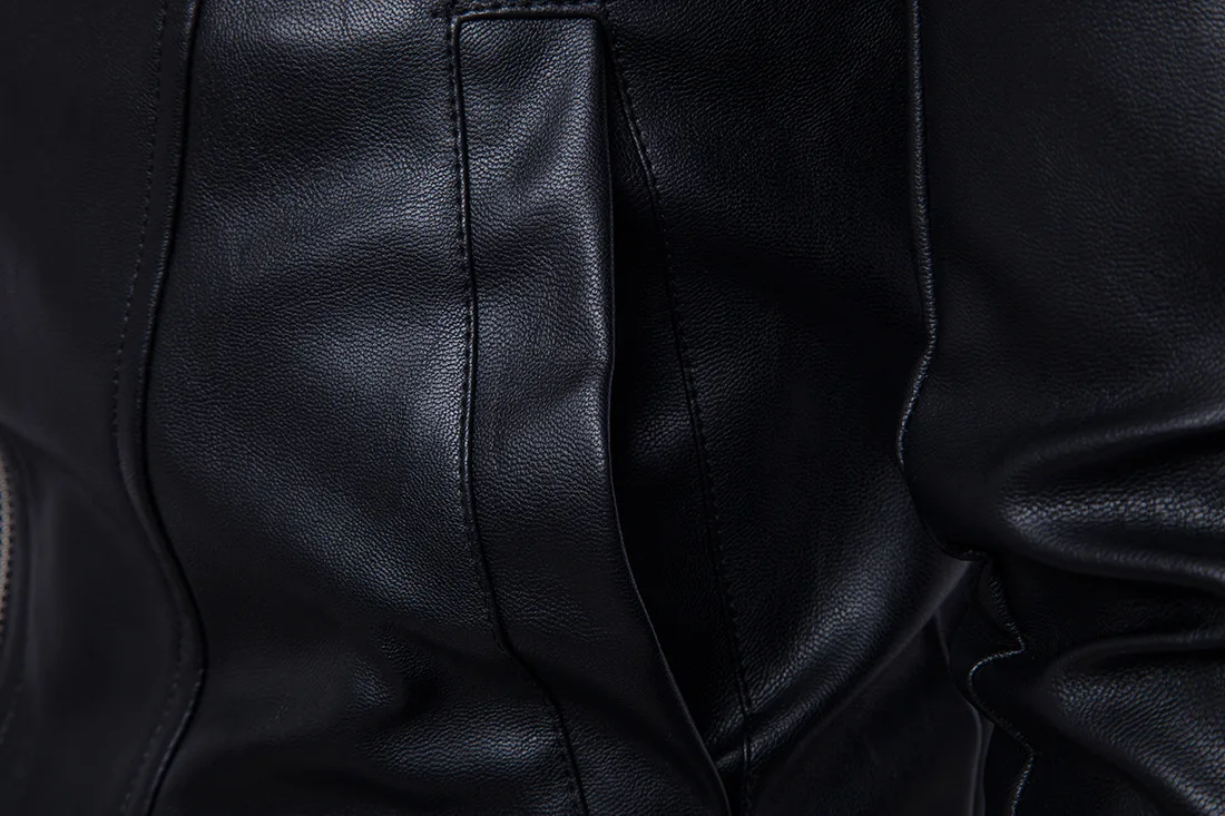 CLASSDIM Moto Dviratininkas Odinės Striukės Vyrams Slim Motociklininkų švarkai PU odos Paltai Vyrų Multi-Užtrauktukas Trumpos Odinės Striukės Size5XL