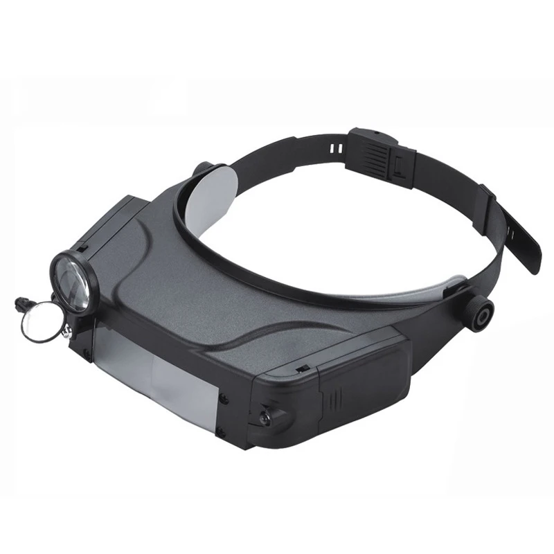 Optinis ABS Kelis Galvos montuojamas Didinamojo Stiklo, LED Atspindintis Objektyvas Chirurgijos Loupe