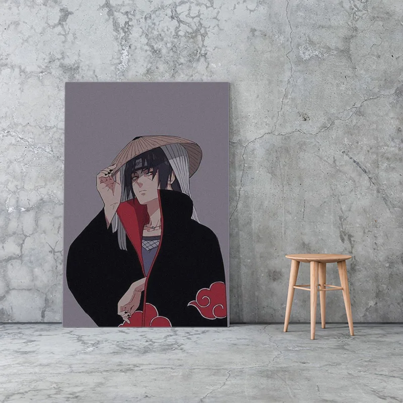 Itachi Uchiha Akatsuki naruto anime Drobės plakatas, Tapyba sienos Meno dekoro Gyvenimo kambario, Miegamasis, Studijų Namų Puošybai Spausdina