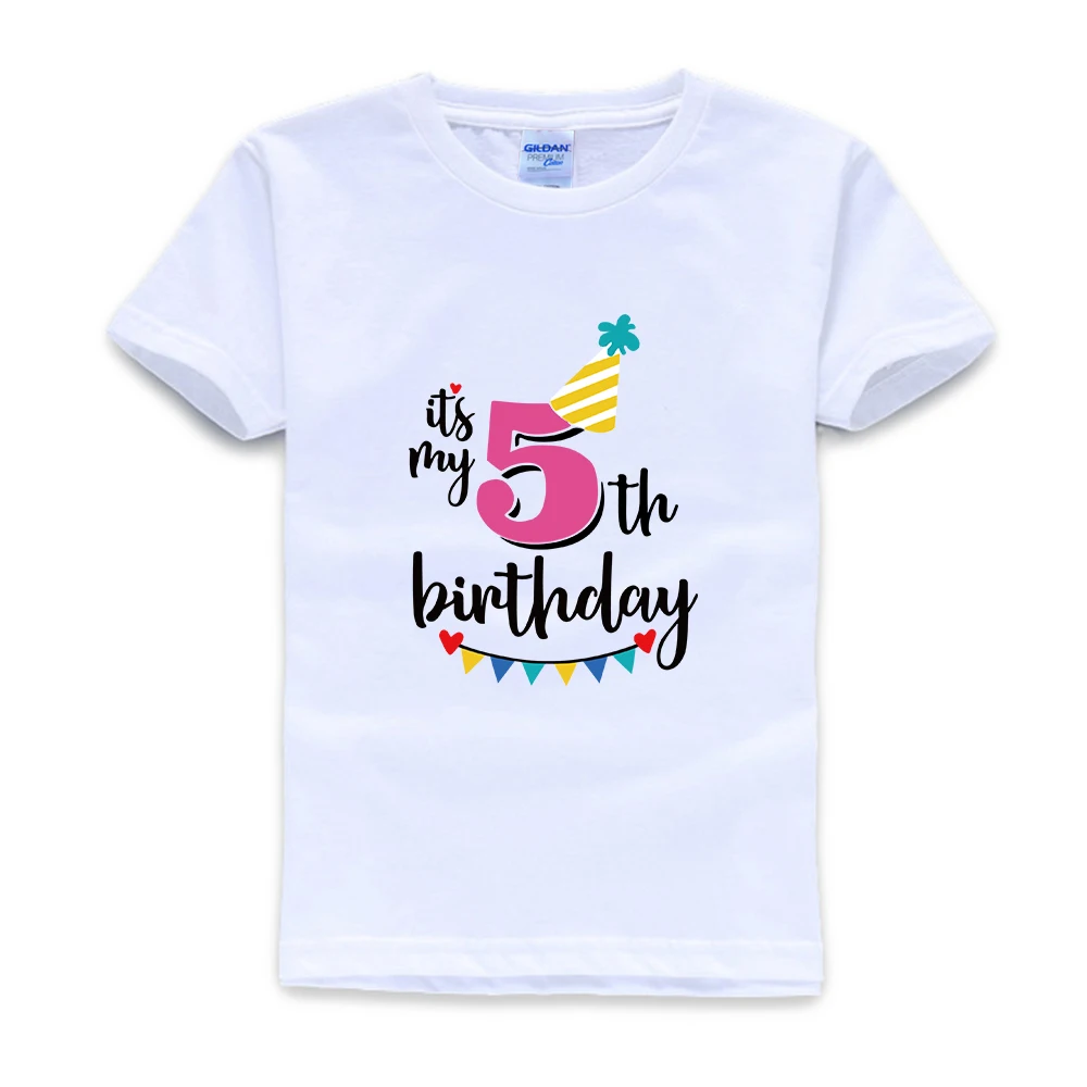 Tai Mano 5-Penkta Penkių Gimtadienio T-Shirt - Vaikų Vaikai Marškinėliai Mergaitėms Tortas Sutriuškinti
