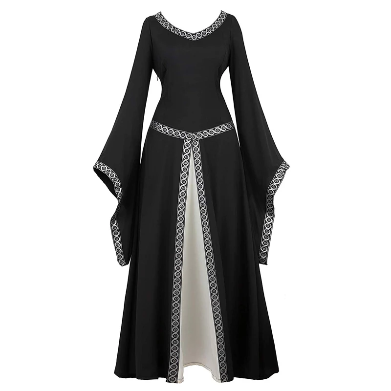 Viduramžių Suknelė Renesanso Kostiumų Suknelė Airijos Per Deluxe Ilgai Viduramžių Suknelės Viktorijos Derliaus Cosplay Moterų Helovinas Šalis