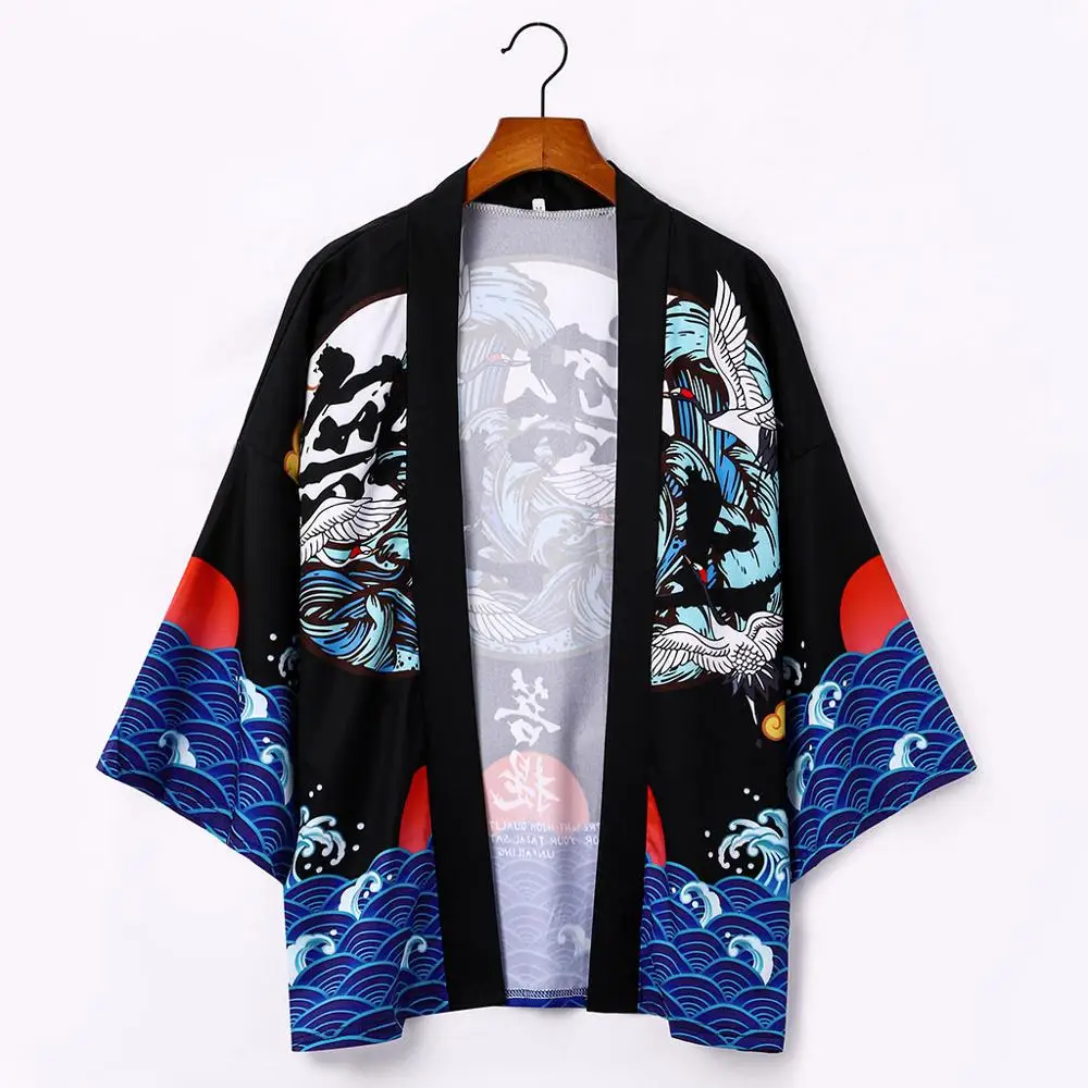 Kimono megztinis vyrams Japonijos obi vyrų yukata vyrų haori Japonų samurajus drabužių, tradicinių Japonų drabužių