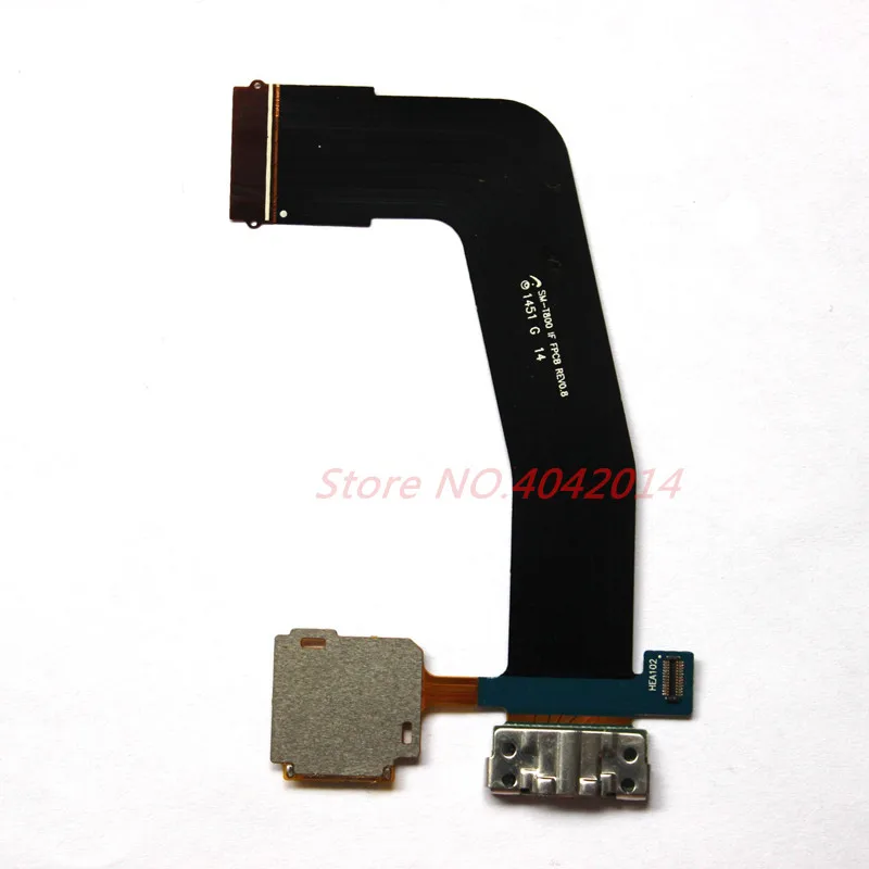 USB Įkrovimo lizdas Su SIM kortele kabina Flex Kabelis Samsung SM-T800 T800 T805C Įkroviklio Kištuką Doko Jungtis atsarginės dalys