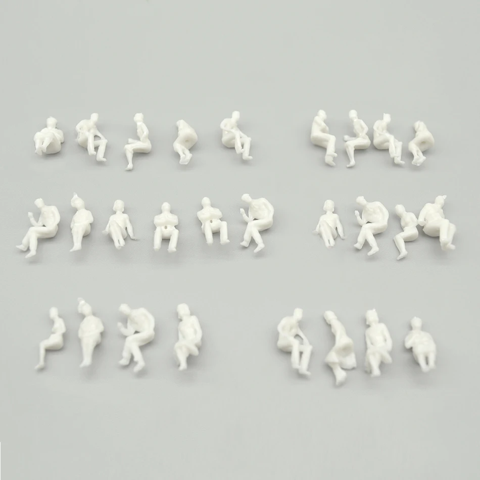 Visi Sėdi Masto 1/100 1/87Toys Tautų Miniatiūriniai Smėlio lentelės Išdėstymas Balta Duomenys Architektūros Žmogaus HO Modelis ABS Plastiko