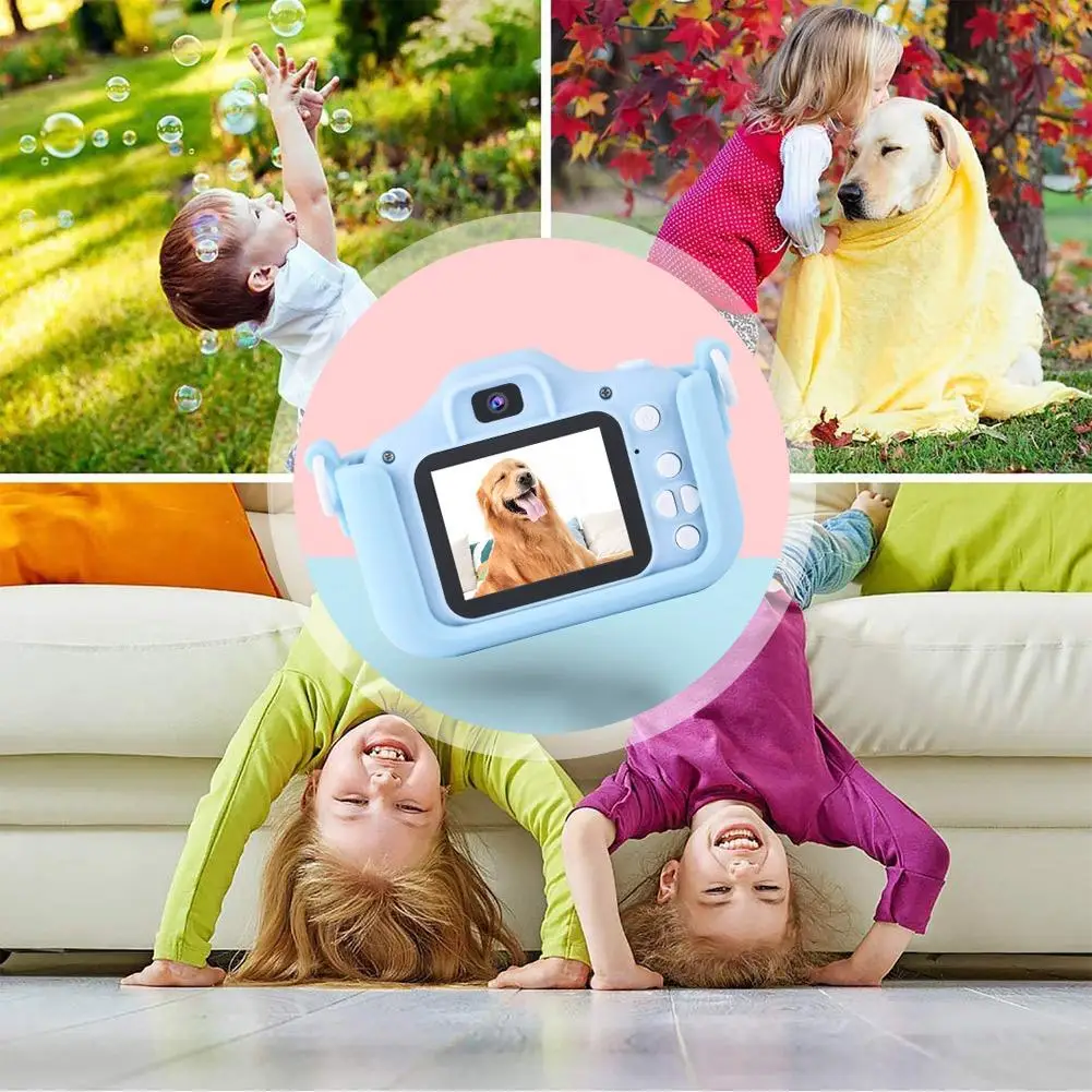 Vaikai Skaitmeninis HD 1080P Vaizdo Dual Camera 2.0 Colių Spalvotas Ekranas Kamera Vaikams