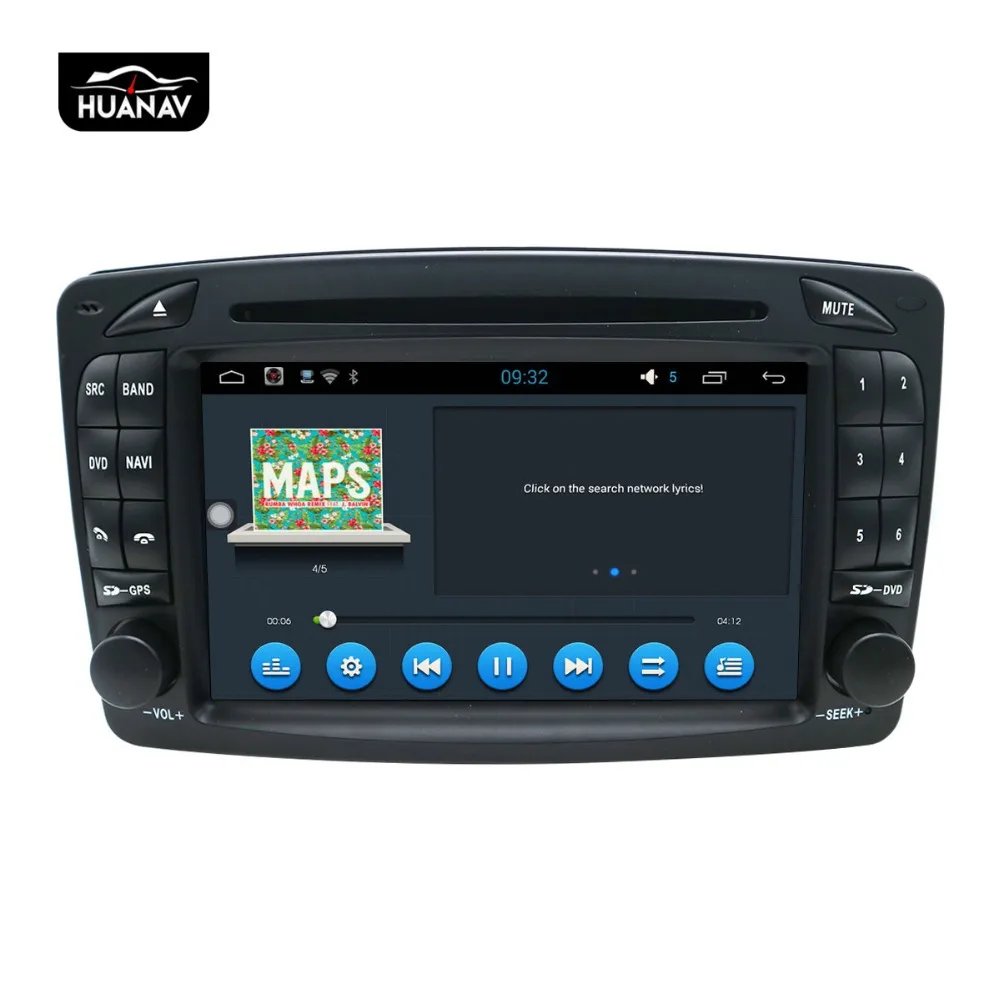 Android 4.4 Automobilių GPS Navigacijos, DVD Grotuvo Benz W203 S160 sistema, 2001+auto radijo player multimedia Stereo headunit diktofonas