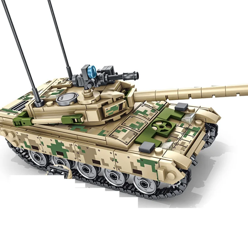Sembo 432PC VT-4 Heavy Armor Pagrindinis Tankas Modelio Blokai Suderinama Karinės Armijos Kareivis Žaislai Vaikas Berniukai