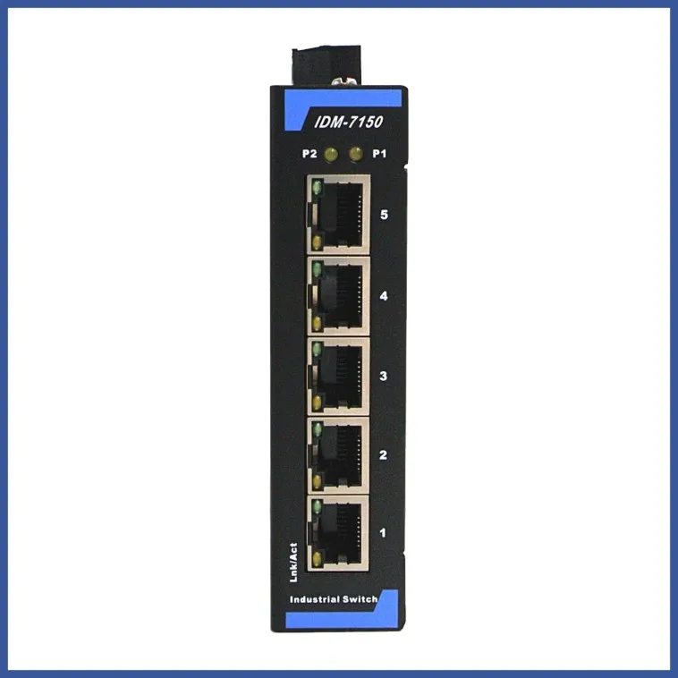 Naujų Pramonės switch 5-port 100M Ethernet pramonės jungiklis 12v 24v 35mmDIN geležinkelių montavimas