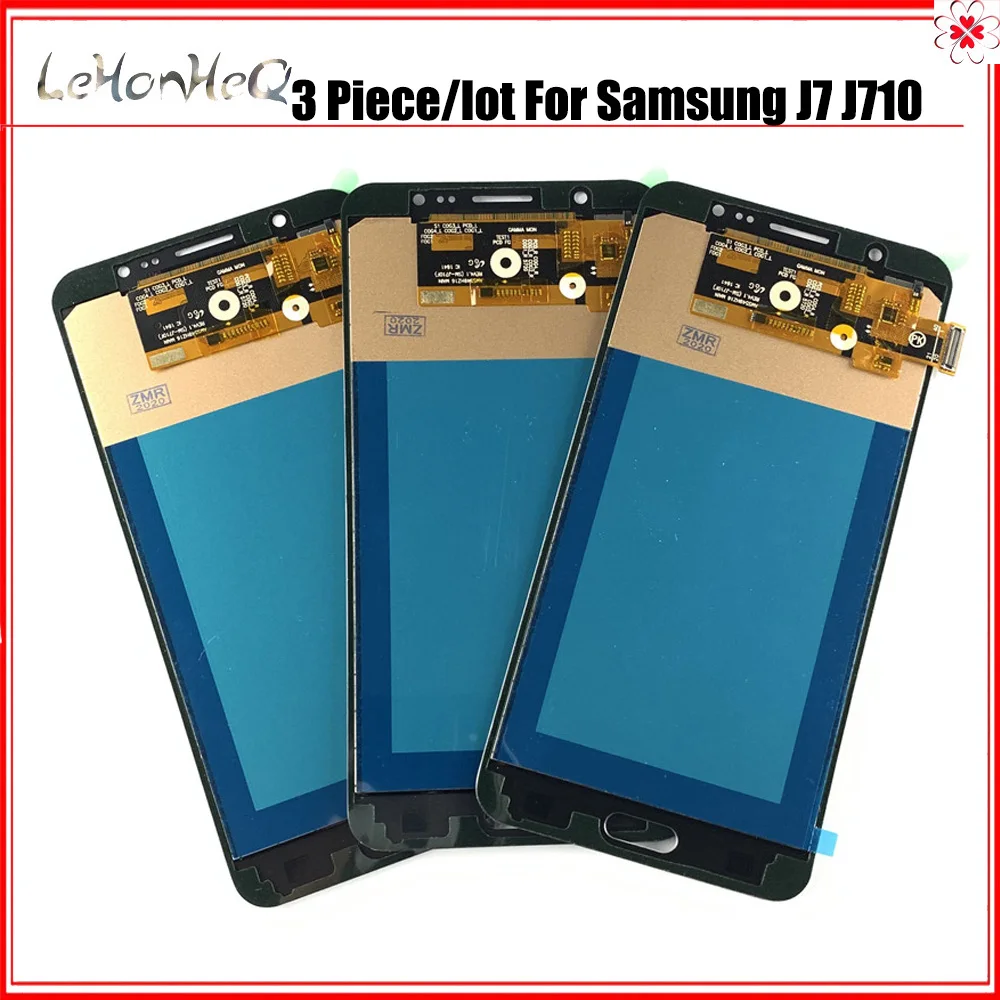 3 Gabalas/daug J710 Ekranas Incell Samsung Galaxy J7 2016 J710 J710F J710H Ekranas Touch 