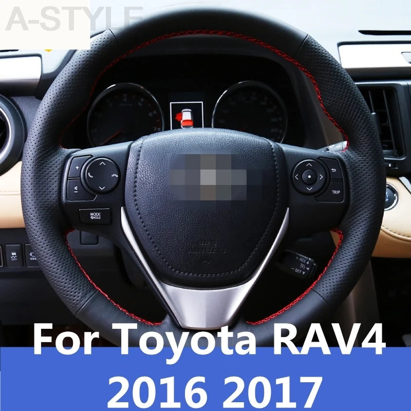 Toyota RAV4 RAV 4. 2016 m. 2017 Vairas Apima minkštos Odos juostelių ant vairas Automobilio Interjeras Automobilių reikmenys