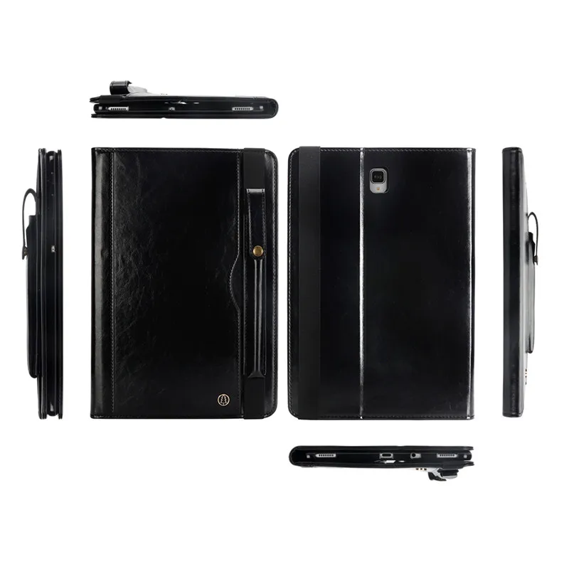 PU Odos Padengti Case For Samsung Galaxy Tab S4 10.5 T830 T835 SM-T830 SM-T835 Tablet Smart Apvalkalas Su Pieštukas Turėtojas+Filmas+Stylus
