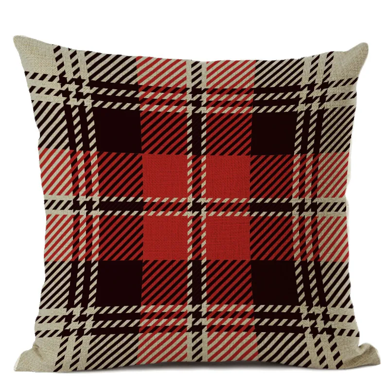 Geometrinis pagalvėlė padengti spalvotų lino ir medvilnės mesti pagalvę Pledas stiliaus meno apdaila, gyvenamasis kambarys sofos, kėdės juosmens pagalvė