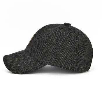 Žiemą vyrai, šilta medvilnė skrybėlių mados lauko sporto beisbolo kepuraitę atsitiktinis šiltas earmuffs vilnonių skrybėlę