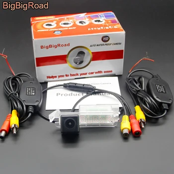 BigBigRoad Automobilio Galinio vaizdo CCD Stovėjimo Atsarginė Kamera, Naktinio Matymo Vandeniui Už Jeep Compass 2017 m. 2018 m. 2019 m.