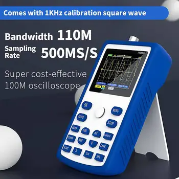 Cleqee 110MHz Profesionalių Skaitmeninių Oscilloscope 500MS/s debitas 110MHz Analoginis Juostos Paramos Signalo Saugojimo 1C15+