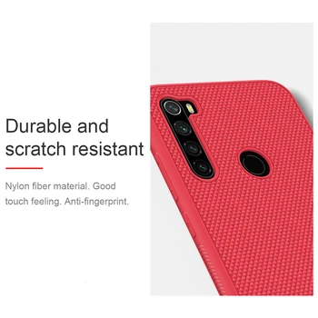 Už Xiaomi Redmi 8 Pastaba NILLKIN Tekstūra Nailono pluošto, patvarus, neslidus Plonas ir lengvas galinio dangtelio Xiaomi Redmi Pastaba 8 Pro 
