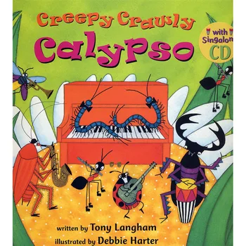 Creepy Crawly Calypso Švietimo anglų Paveikslėlį Mokymosi Knyga Istorija Knyga, skirta Kūdikiams, Vaikams, Vaikams, Dovanos Mokymosi Istorija Knyga