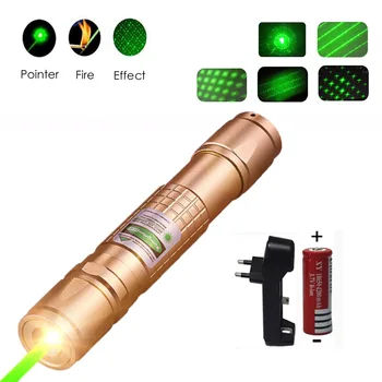 Galingas lazerinis žymeklis medžioklės žalia lazer taktinis Lazerio akyse Pen 303 Deginimas laserpen Galingas žibintuvėlis laserpointer