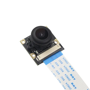 Aviečių Pi 220 Laipsnių Fish Eye Kamera Modulis Židinio Reguliuojamas Objektyvas OV5647 Plataus Kampo Kamera Aviečių Pi 3 Modelis B/B+