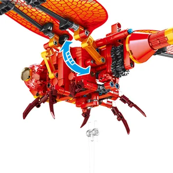Naujų blokų Modeliavimas Vabzdžių Vertus Bičių Dragonfly Dėlionė 