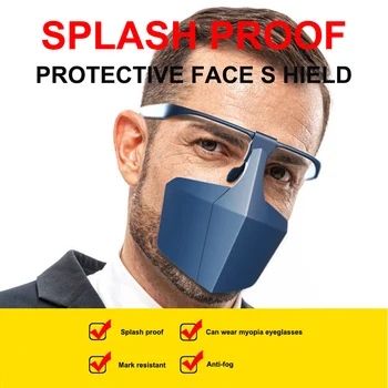 Daugkartinio naudojimo Apsauginis Veido Kaukė veidui Anti Rūko Lašeliai Seilės Anti-Splash Dulkių Izoliuoti Veido Visiere apsaugos Skydelis