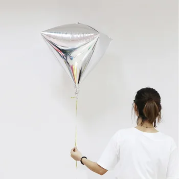 Naujas 24 colių 3D Diamond Folija Balionai, Pripučiami Vestuvių Dekoravimas Helio Oro Balionas gimtadienio diamondz balionas Prekes
