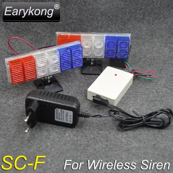 Belaidžio Sirena Suderinama Su GSM Signalizacijos Sistema , Tai taip pat yra ir mini tipas vietoje belaidžių signalizacijos sistemos, jūs galite pridėti 100 priedai