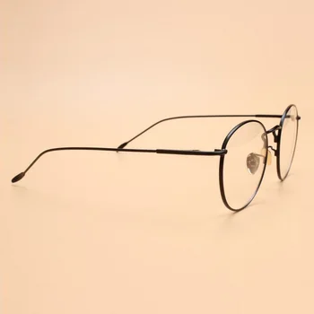 Plotis-134 Retro moterims, akinių rėmeliai lydinio pavasario hing plonas Šventykla apskrito trumparegystė akinių rėmeliai moterų akiniai