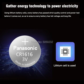 20pcs/daug PANASONIC Originalus Ličio Baterija Mygtuką Moneta Ląstelių Mygtuką Monetos Baterija 3V CR1616 LM1616 ECR1616 DL1616 L11 L28